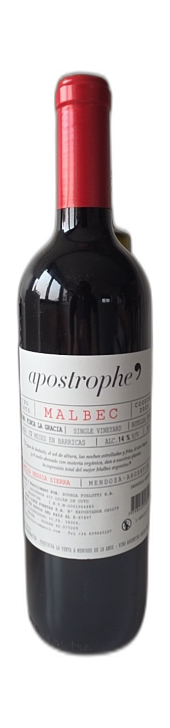 Malbec Single Vineyard Finca La Gracia Media Sierra